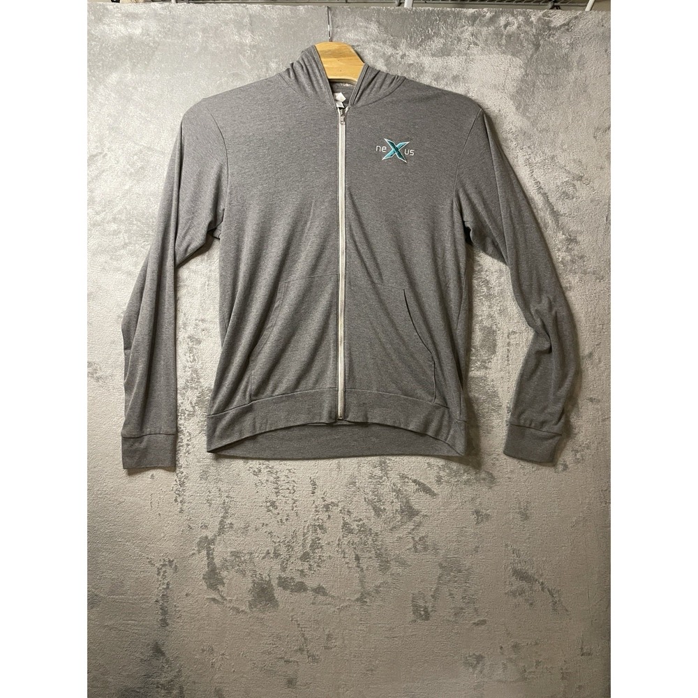 Bella Canvas Men's 2xl Hoddie Full Zip Gray with‎ Nexus Logo